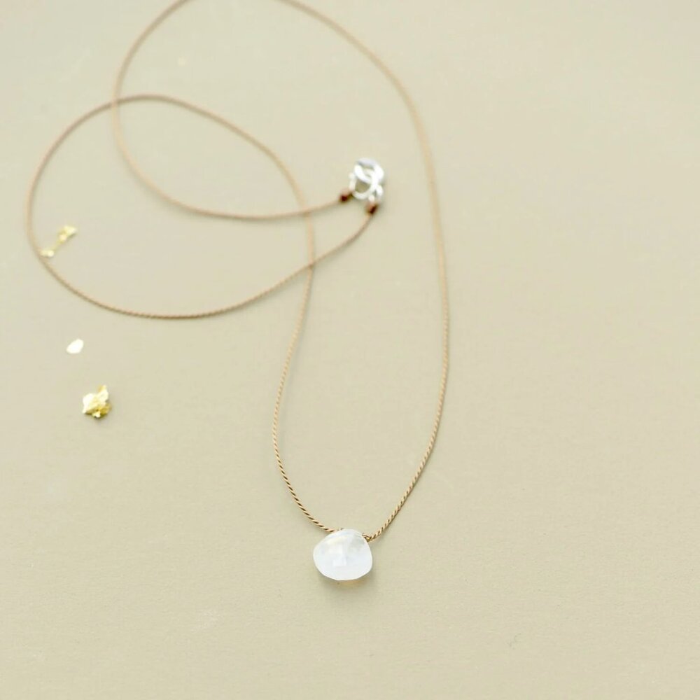 BRITTA AMBAUEN Teadrop Necklace | Moonstone